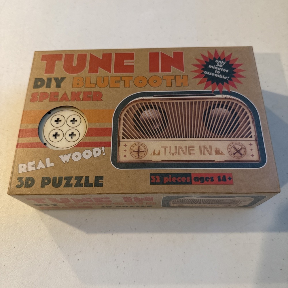 Tune in DIY Bluetooth Speaker Kit Real Wood 3D Puzzle